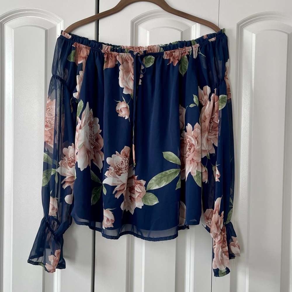 Off the shoulder long sleeve
